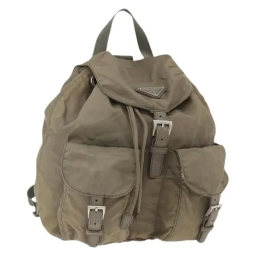 Pre-owned Vintage Leather Backpack - Prada Vintage - Modalova