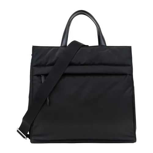 Shoulder Bag with Leather Details - Prada - Modalova