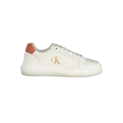 White Polyester Sneaker - Calvin Klein - Modalova