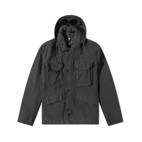 Rubber Goggle Jacket with Detachable Hood - C.p. Company - Modalova