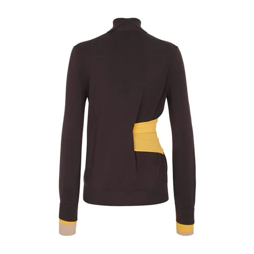 Wool Knit Turtleneck Sweater - Fendi - Modalova