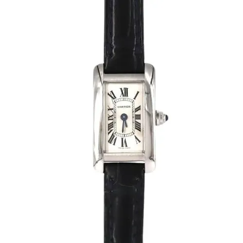 Mini Tank American de Acero Inoxidable de Cuarzo Pre-owned - Cartier Vintage - Modalova