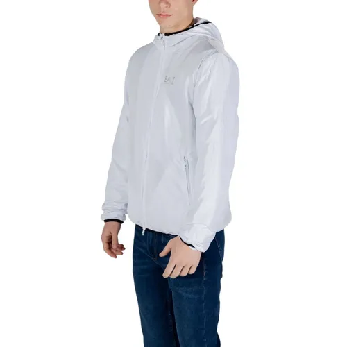 Lightweight White Polyester Jacket - Emporio Armani EA7 - Modalova