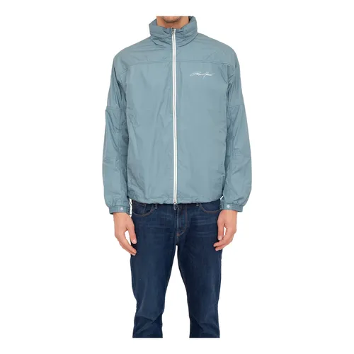 Azzurro Blouson Jacket - Emporio Armani - Modalova