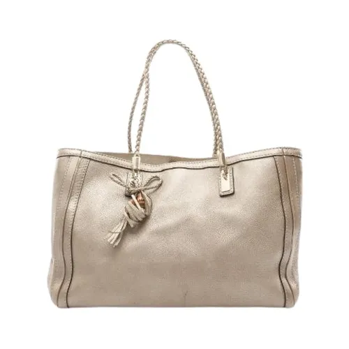 Pre-owned Leather Tote - Gucci Vintage - Modalova