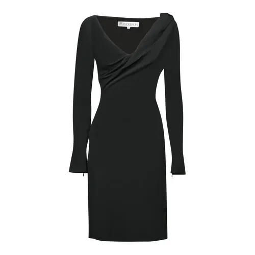 Black Long Sleeve Mini Dress - JW Anderson - Modalova
