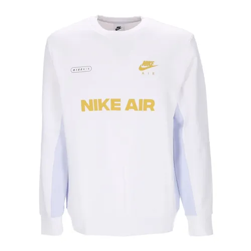 Brushed-Back Crew Sweatshirt - Nike - Modalova