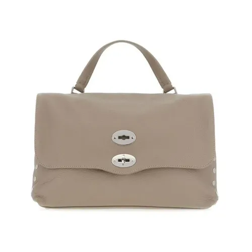 Grey Leather Handbag - Zanellato - Modalova