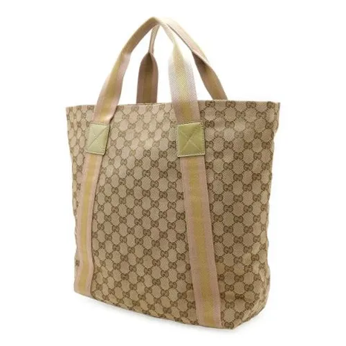 Pre-owned Canvas Tote Bag - Gucci Vintage - Modalova