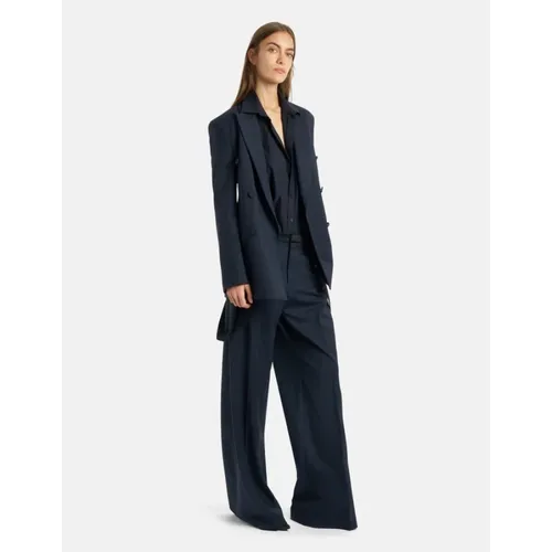 Double-breasted Wool Gabardine Blazer - Dondup - Modalova