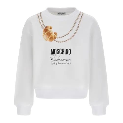 White Sweatshirt Hdf068Lca - Moschino - Modalova