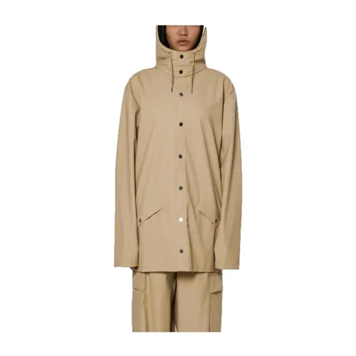 Rains - Coats > Parkas - Beige - Rains - Modalova