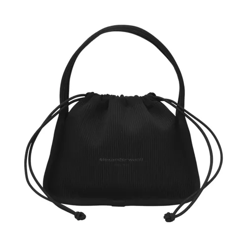 Black Canvas Drawstring Small Bag - Alexander Wang - Modalova