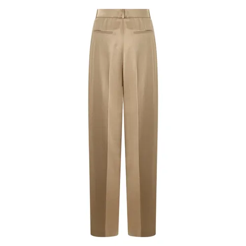 Stretch Cotton Satin Trousers - Peserico - Modalova