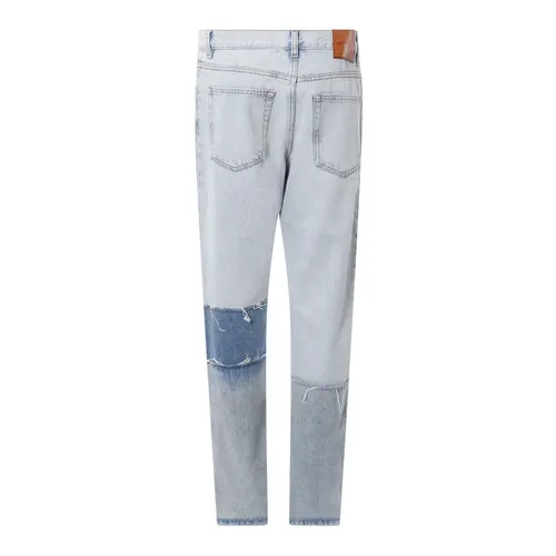 Cotton Jeans with Logo Patch - Heron Preston - Modalova
