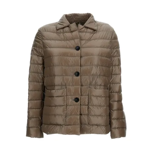 Cropped Quilted Down Jacket - Herno - Modalova