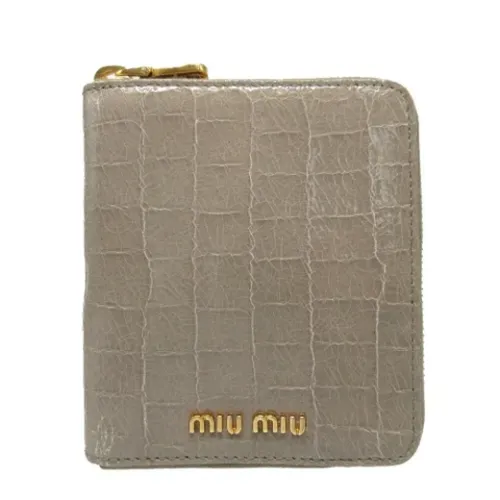 Pre-owned Leather wallets - Miu Miu Pre-owned - Modalova