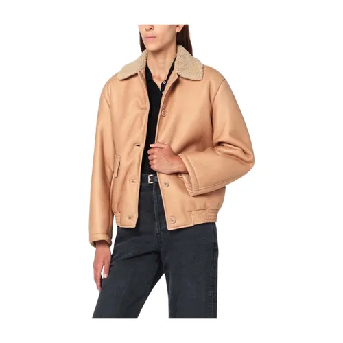 Shearling Leather Jacket - Salvatore Santoro - Modalova