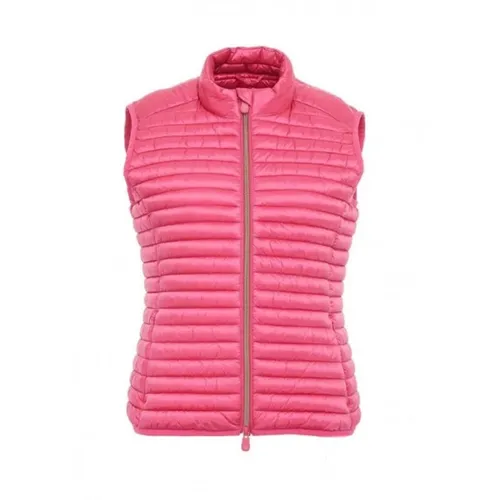 Sleeveless Jacket with Gold Zipper - Save The Duck - Modalova