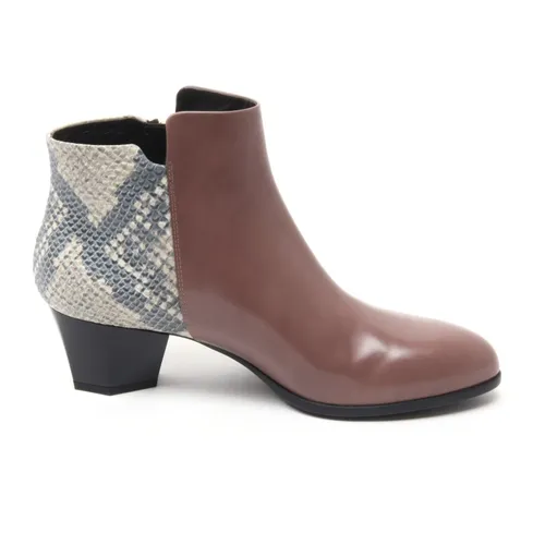 Zipper Ankle Boot with External Heel - Hogan - Modalova