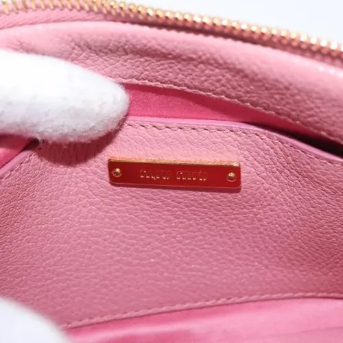 Pre-owned Leather Shoulder Bag - Miu Miu Pre-owned - Modalova