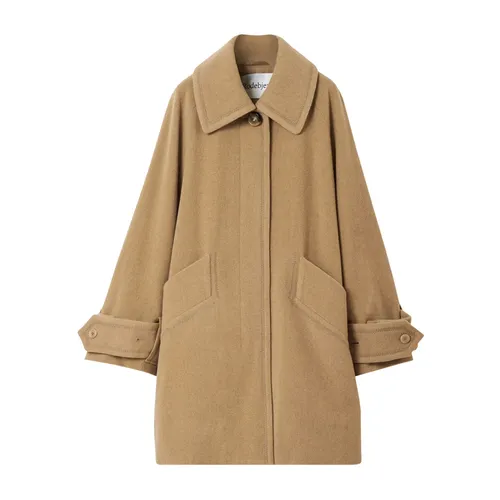 Oversized Camel Wool Coat - Rodebjer - Modalova