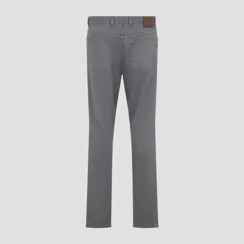 Jeans in lino e cotone - Zegna - Modalova