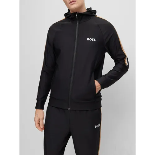 Felpa con Zip Regular Fit - Hugo - Modalova