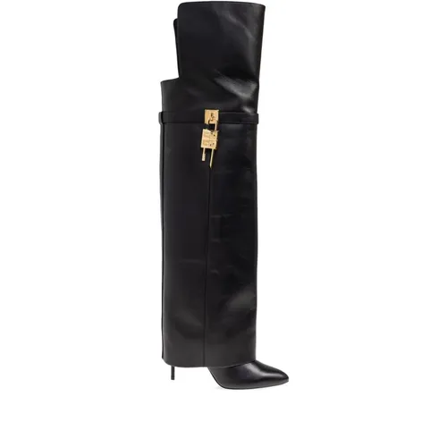Shark Lock Stiletto Over-knee Boots - Givenchy - Modalova