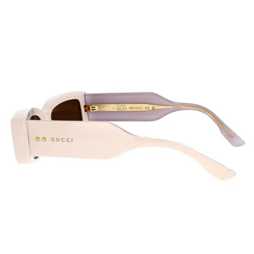 Stylish Rectangular Sunglasses with Iconic Rivets - Gucci - Modalova