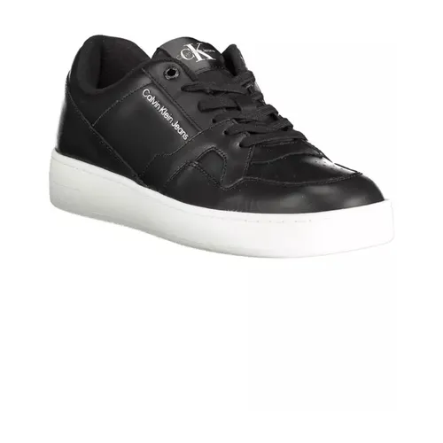 Black Polyester Sneaker with Unique Print - Calvin Klein - Modalova