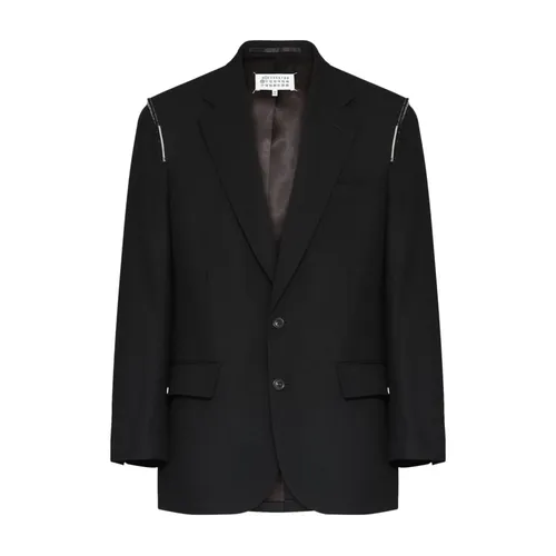Wool single-breasted blazer - Maison Margiela - Modalova