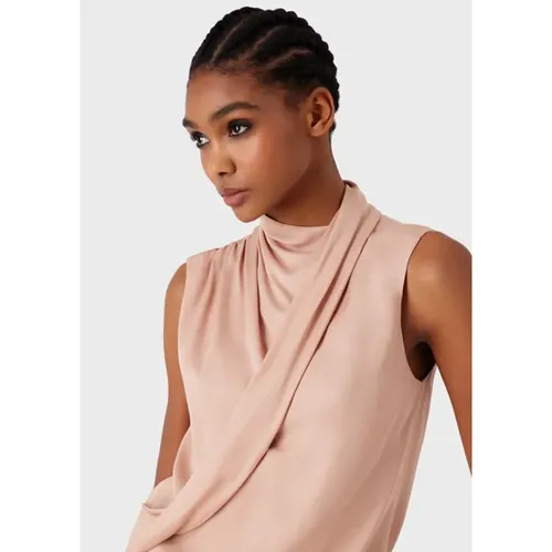 Silk Georgette Draped Top - Giorgio Armani - Modalova