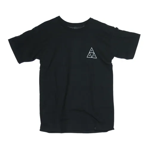 Black Tee with Short Sleeves - HUF - Modalova