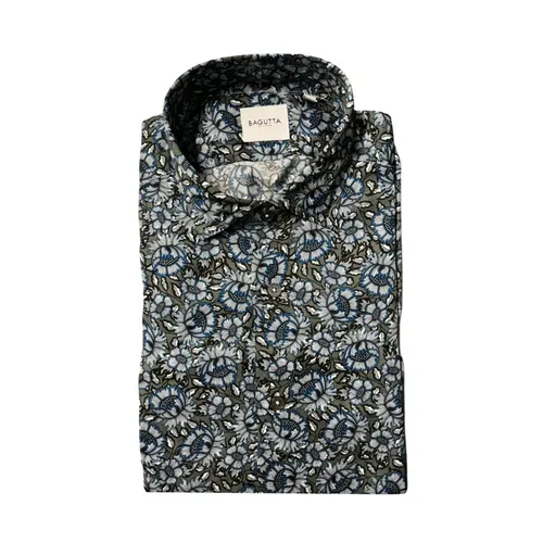 Camisa Slim Fit - Bagutta - Modalova