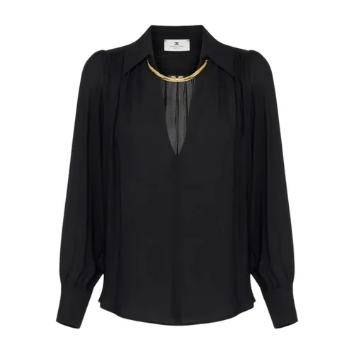 Georgette Blouse - Elisabetta Franchi - Modalova