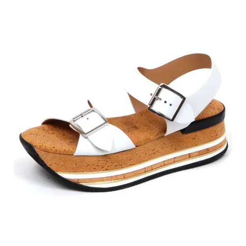 White Cork Shoe with Sandal Style - Hogan - Modalova