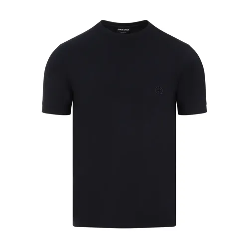 T-shirt Blu Navy - Giorgio Armani - Modalova