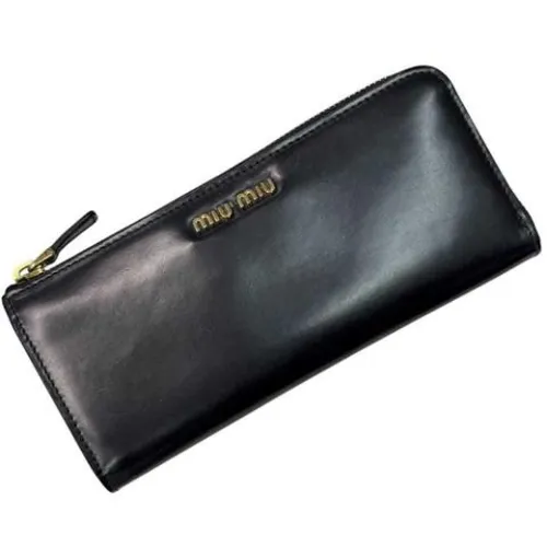 Pre-owned Leather Wallet - Miu Miu Pre-owned - Modalova
