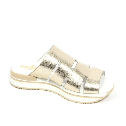 Sandalia Mule Metálica - Hogan - Modalova