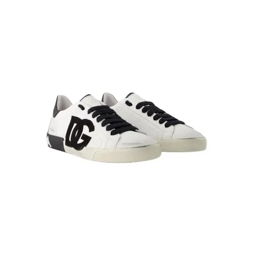 Leather sneakers - Dolce & Gabbana - Modalova