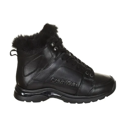 Leather High-Top Sneaker - Calvin Klein - Modalova