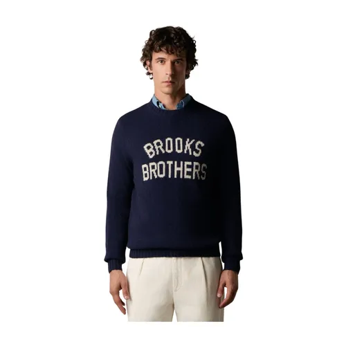 Shetland Wool Logo Crewneck - Brooks Brothers - Modalova