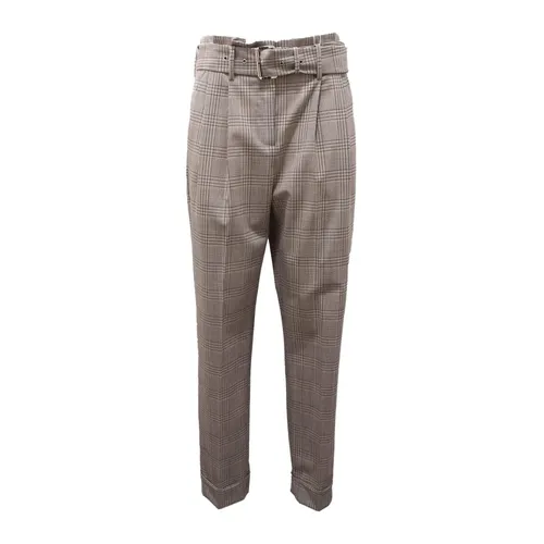 Wool Trousers with Check Pattern - Michael Kors - Modalova