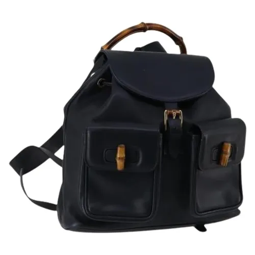 Pre-owned Leather Backpack - Gucci Vintage - Modalova