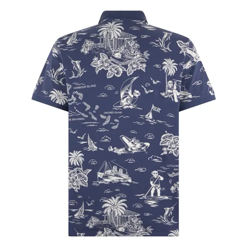 Cotton Polo with Print - Polo Ralph Lauren - Modalova