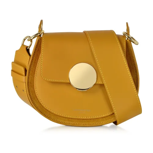 Yucca Suede and Leather Shoulder Bag - Le Parmentier - Modalova