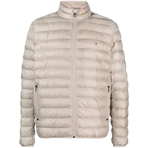 Grey Packable Puffer Down Jacket - Tommy Hilfiger - Modalova