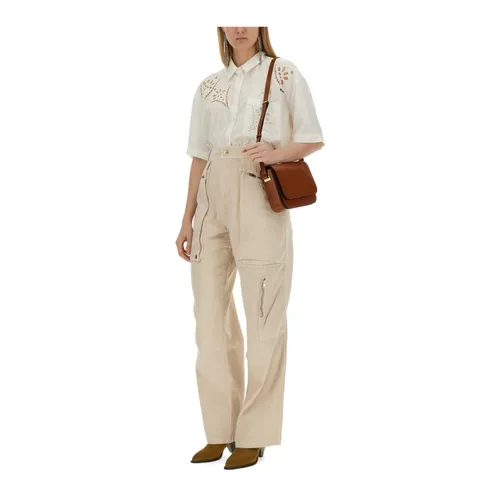 Cargo Pants with Zipper Detail - Isabel Marant - Modalova