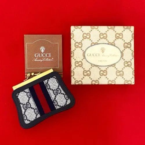 Pre-owned GG Pattern Leather Coin Case - Gucci Vintage - Modalova